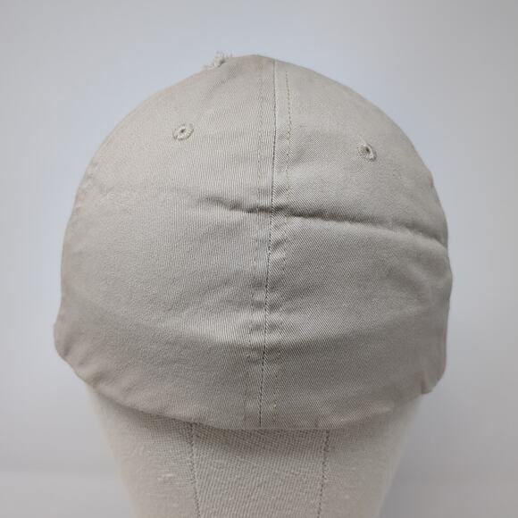 Michael Kors Fitted Baseball Cap Beige One Size Embroidered Vented Holes 6 Panel - Picture 6 of 9